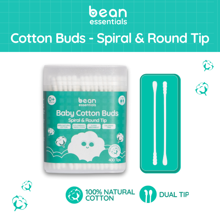 Spiral & Round Cotton Buds (400 tips)
