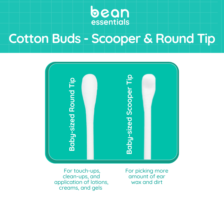 Scooper & Round Cotton Buds (400 tips)