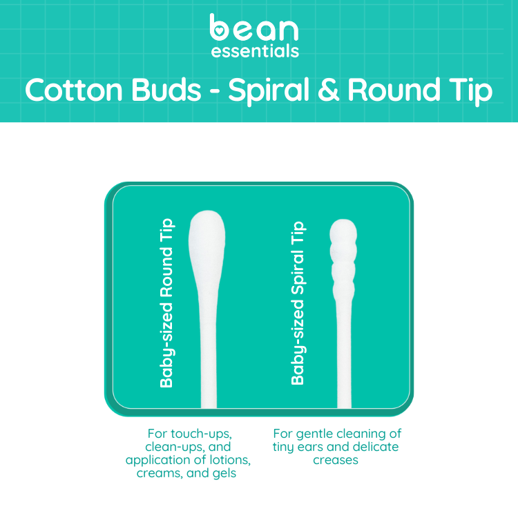 Spiral & Round Cotton Buds (400 tips)