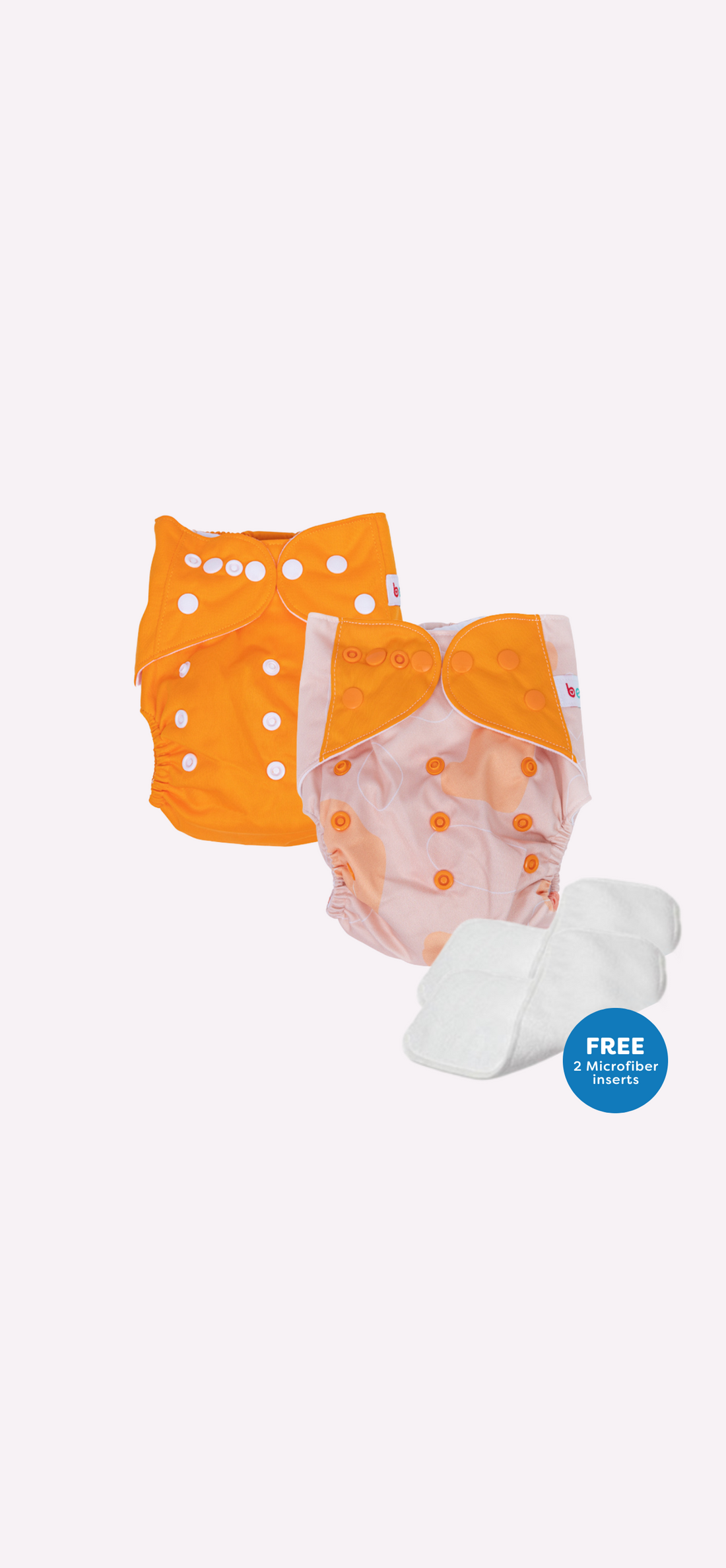 Snappies Orange Buddies Cloth Diaper Set of 2