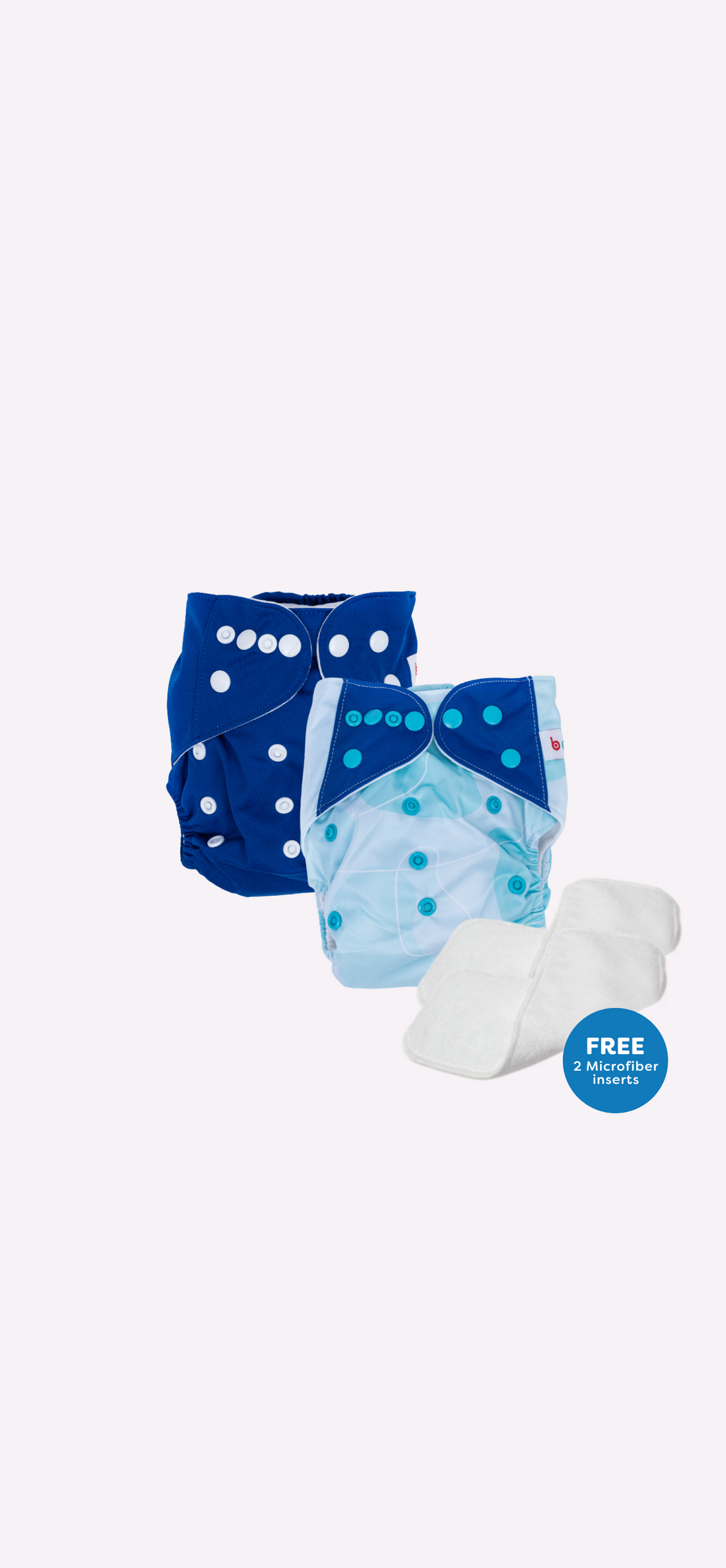 Snappies Royal Blue Buddies Cloth Diaper Set of 2