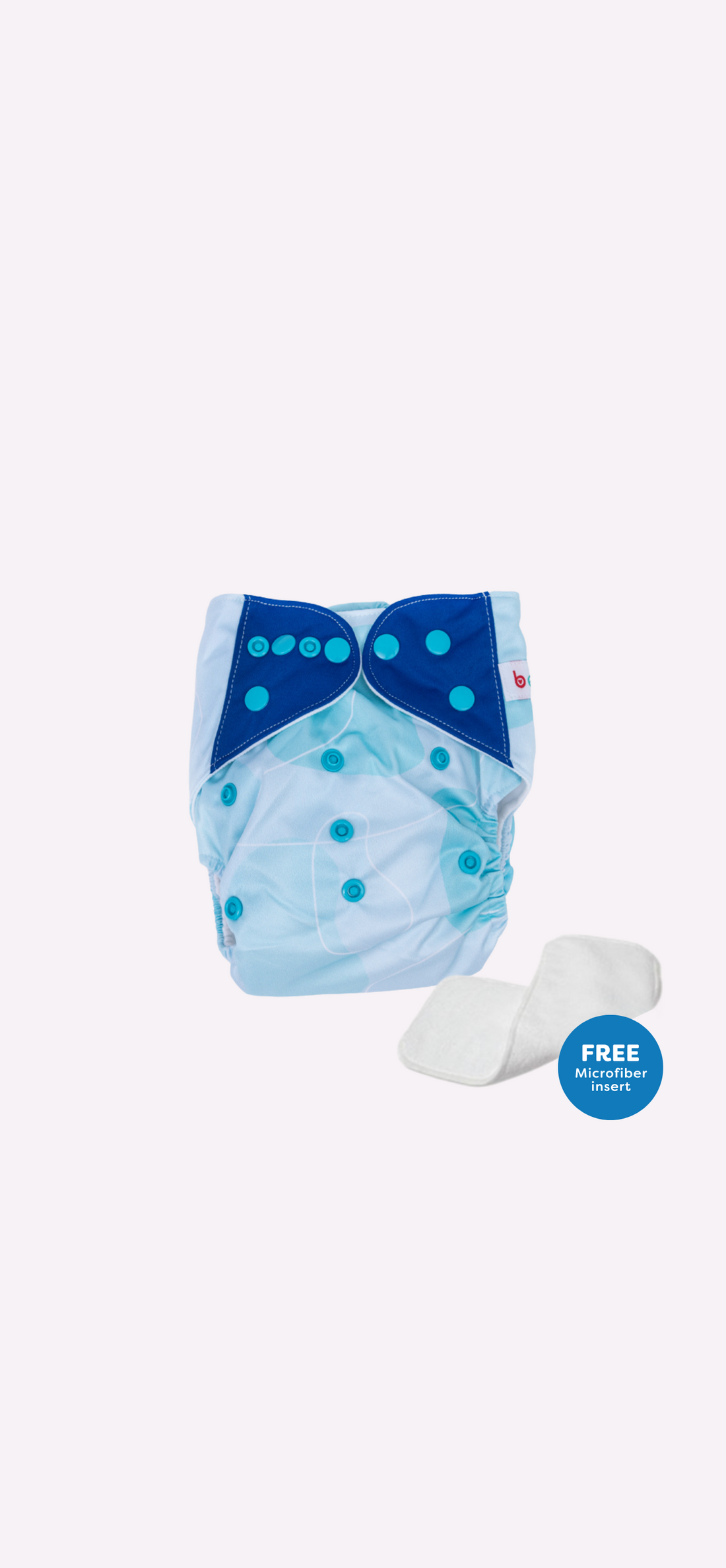 Snappies Little Bean Blue Cloth Diaper