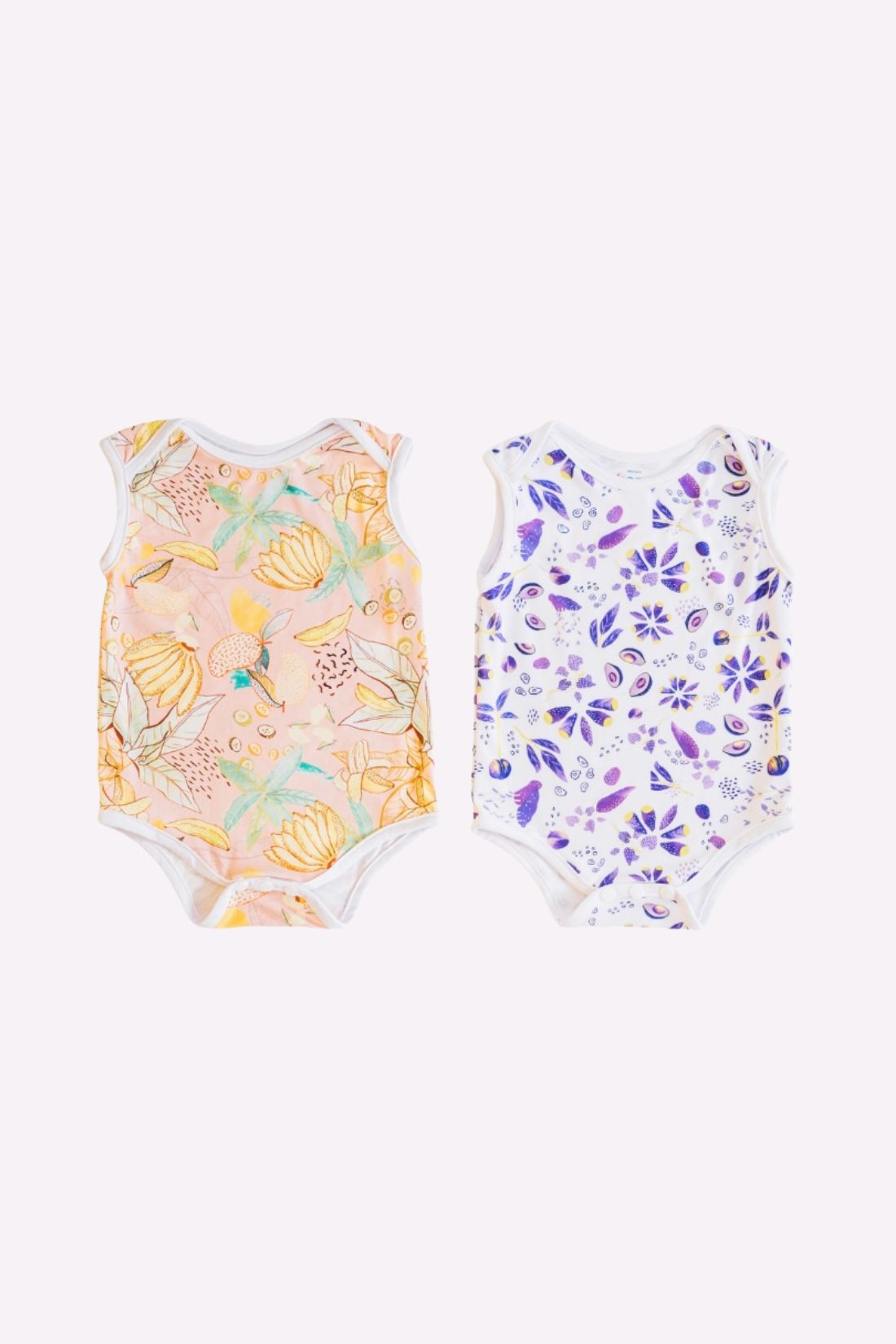 Set of 2 Play Onesies - (Saging Swirl + Ubecado Delight)
