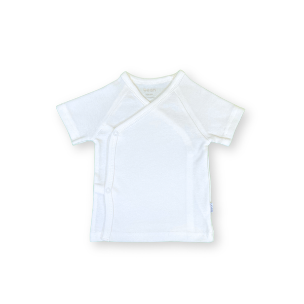 Short sleeves Kimono Top - White