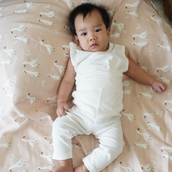 Anti-colic pajama - White