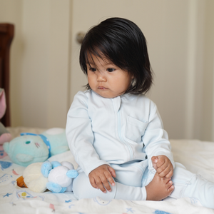 Sleepsuit with Double Pull Zipper - Pink