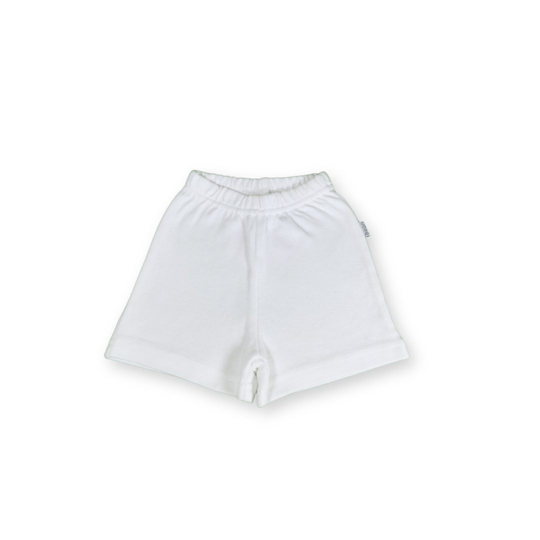 Garterized shorts - White
