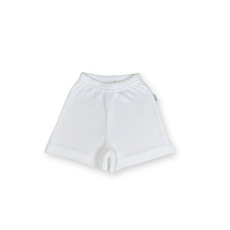 Garterized shorts - White