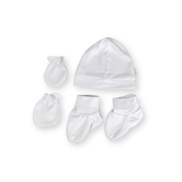 Mitten bootie hat set