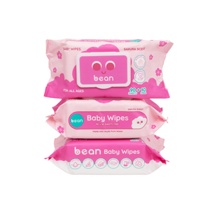[Bundle of 3] Baby Wipes Sakura Scent (100 sheets)