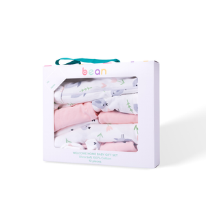 12-piece Newborn Gift Set Birds and Tulips