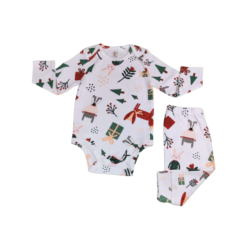 2-piece Baby Pajama Set - Christmas Tree