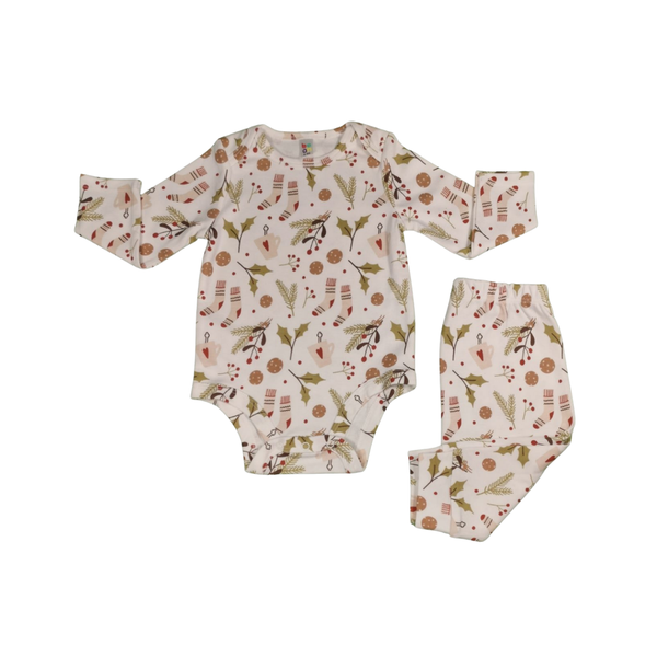 2-piece Baby Pajama Set - Mistletoe
