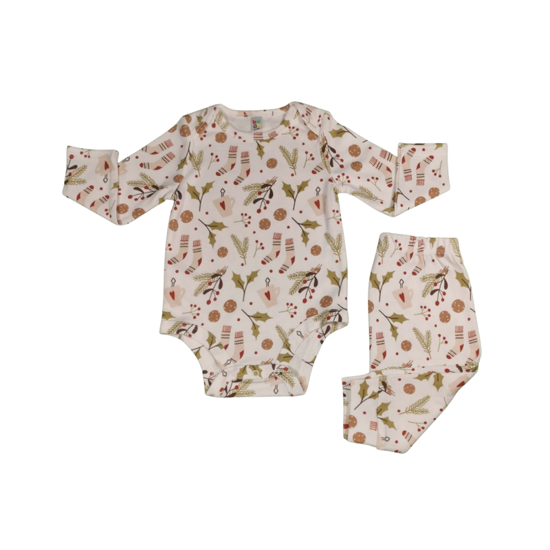 2-piece Baby Pajama Set - Mistletoe