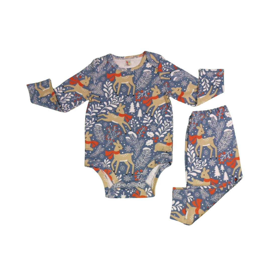 2-piece Baby Pajama Set - Reindeer