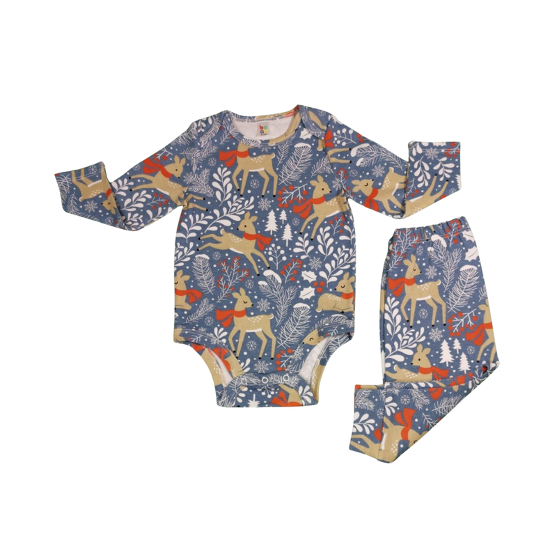 2-piece Baby Pajama Set - Reindeer