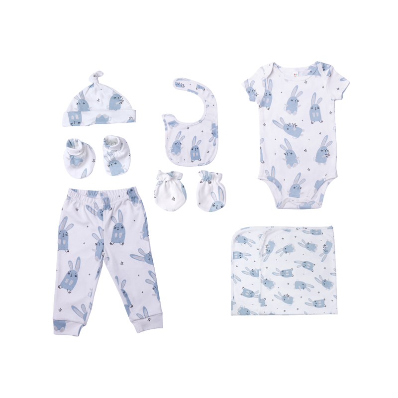 7-piece Newborn Gift Set Rabbits