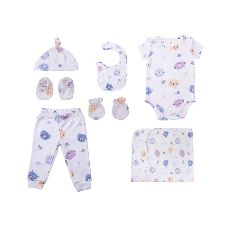 7-piece Newborn Gift Set Cats