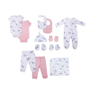 12-piece Newborn Gift Set Birds and Tulips