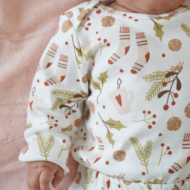 2-piece Baby Pajama Set - Mistletoe