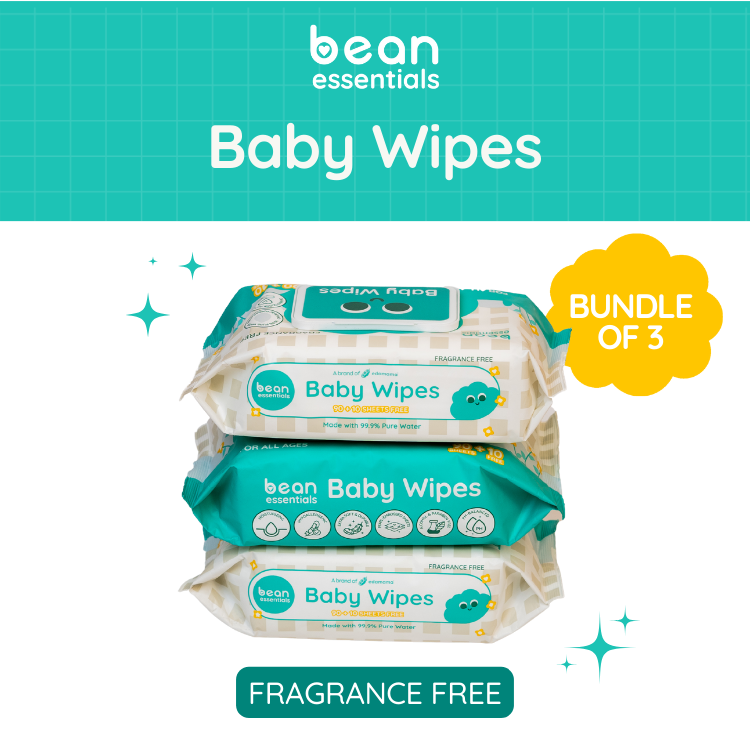 [Bundle of 3] Baby Wipes Fragrance Free (100 sheets)