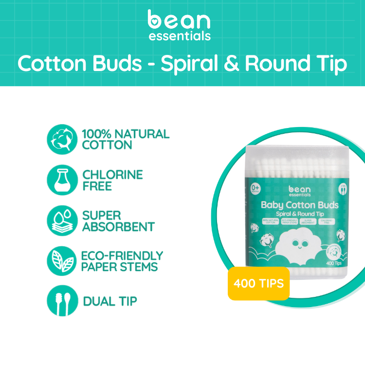 Spiral & Round Cotton Buds (400 tips)
