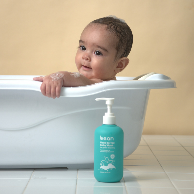 Bath & Body Bundle: Baby Wash + Baby Lotion + Cotton Balls