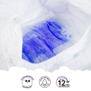 Cloud Diaper Pants and Powder Scent Baby Wipes Bundle