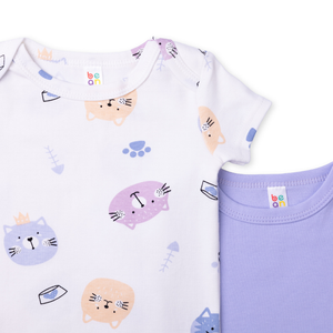Baby Onesie 2-piece Bundle - Cats