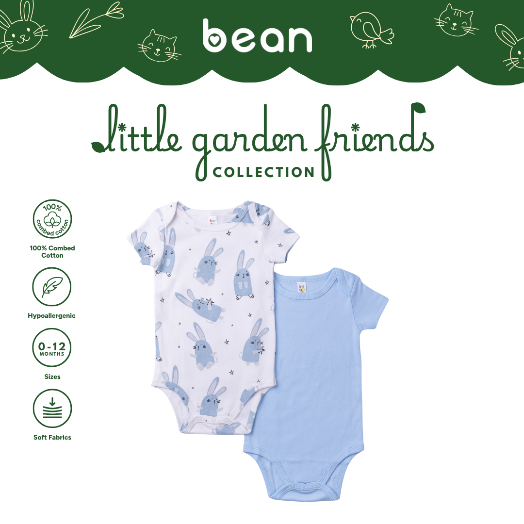 Baby Onesie 2-piece Bundle - Rabbits
