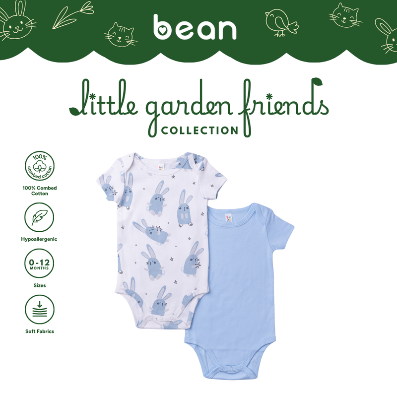 Baby Onesie 2-piece Bundle - Rabbits