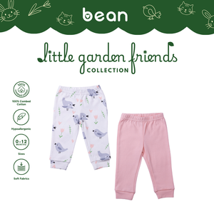 Baby Pajama 2-piece Bundle - Birds and Tulips
