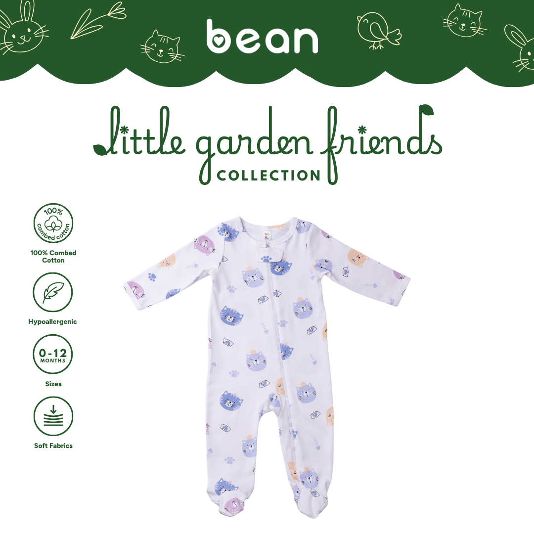 Baby Sleepsuit - Cats
