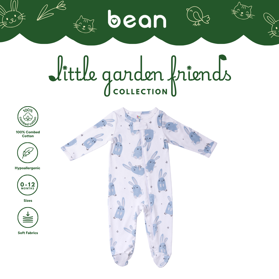 Baby Sleepsuit - Rabbits
