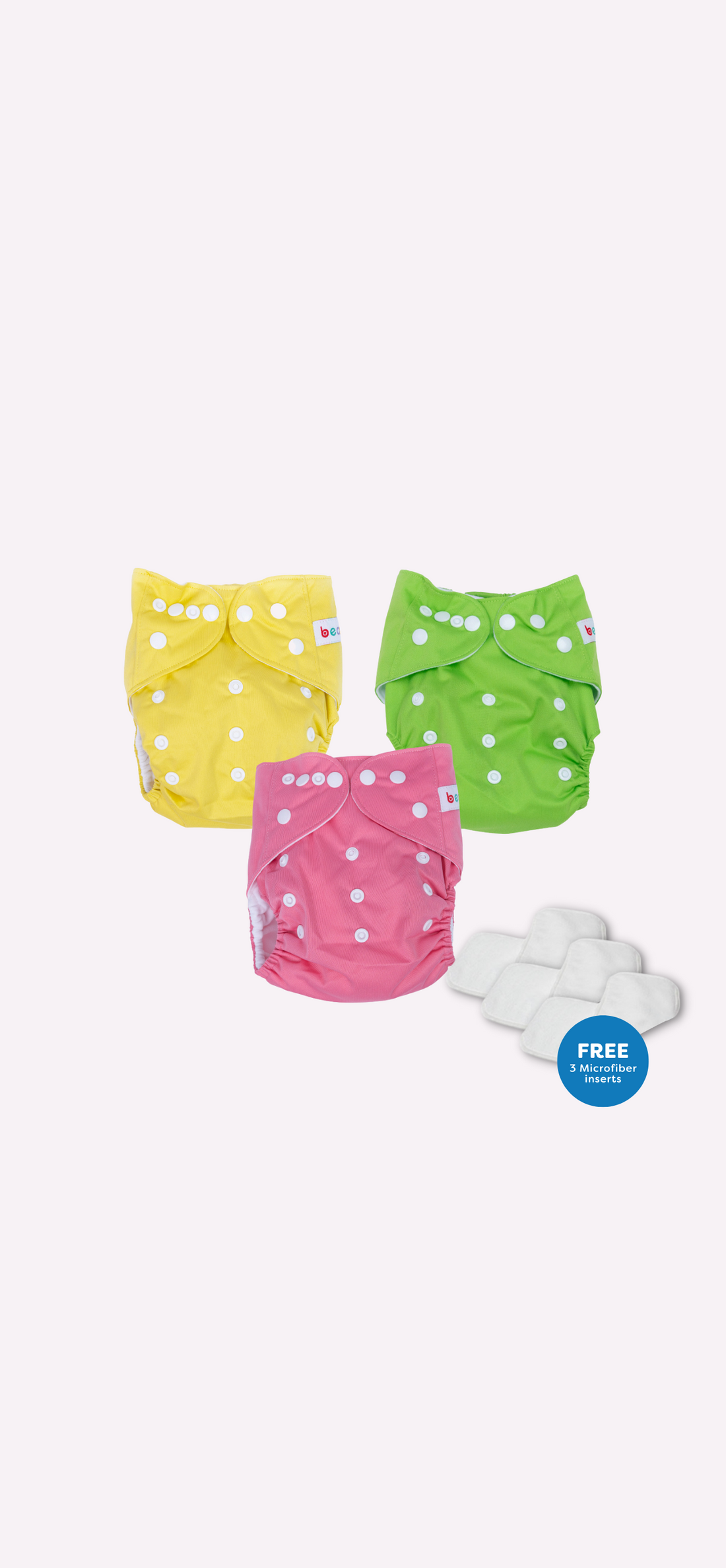Snappies Basic Popsicle Cloth Diaper Set of 3