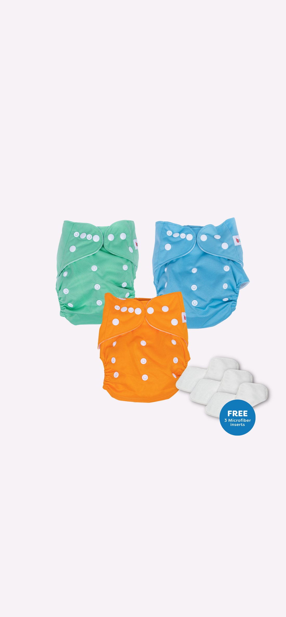 Snappies Basic Tropic Punch Cloth Diaper Set of 3