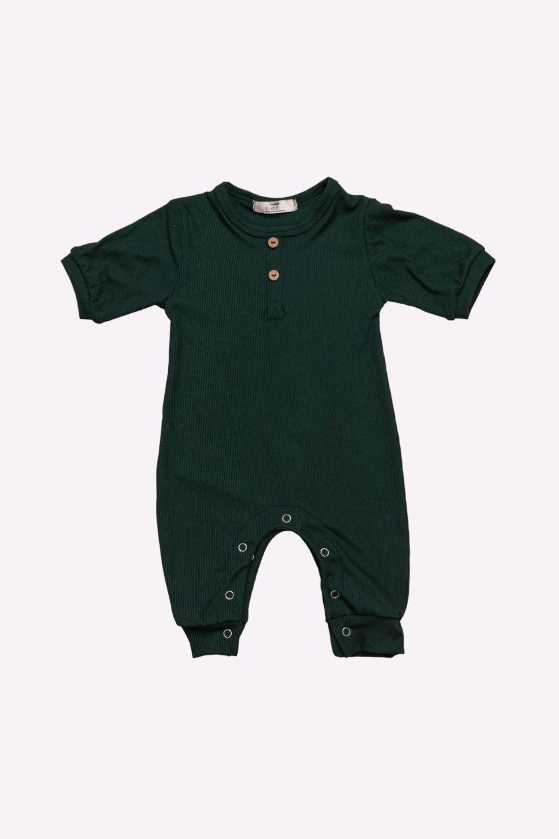 Set of 2 Rompers Emerald Rust