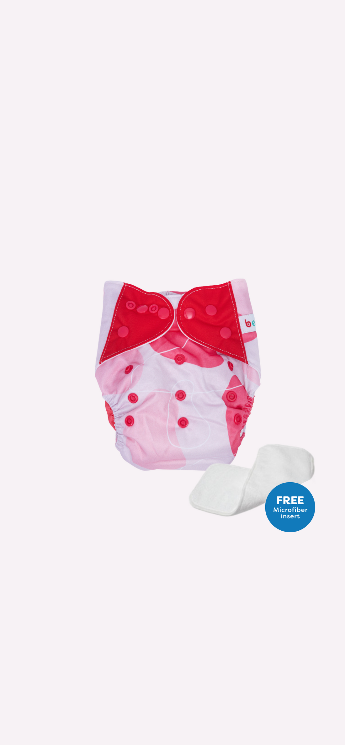 Snappies Little Bean Red Cloth Diaper
