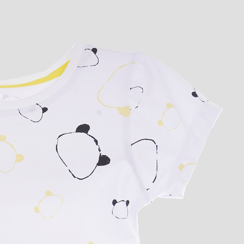 Wogi Play 3-Piece T-shirt Set with Shorts and Bag (Yellow)