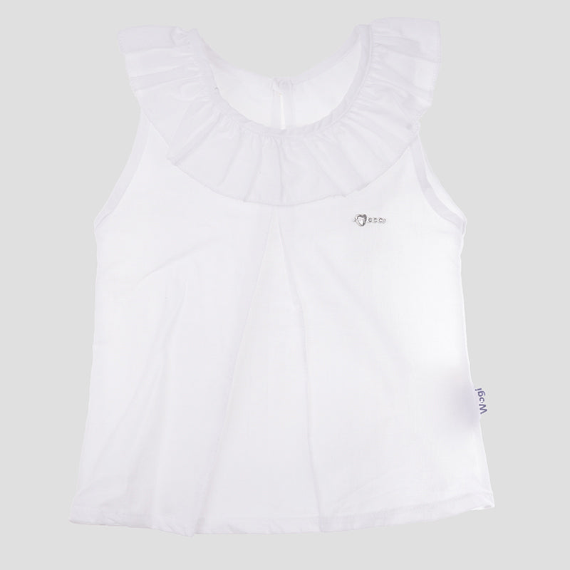 Wogi Play 2-Piece Set Blouse and Shorts (White & Pink)