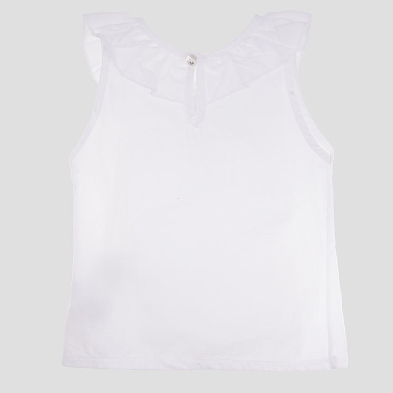 Wogi Play 2-Piece Set Blouse and Shorts (White & Pink)