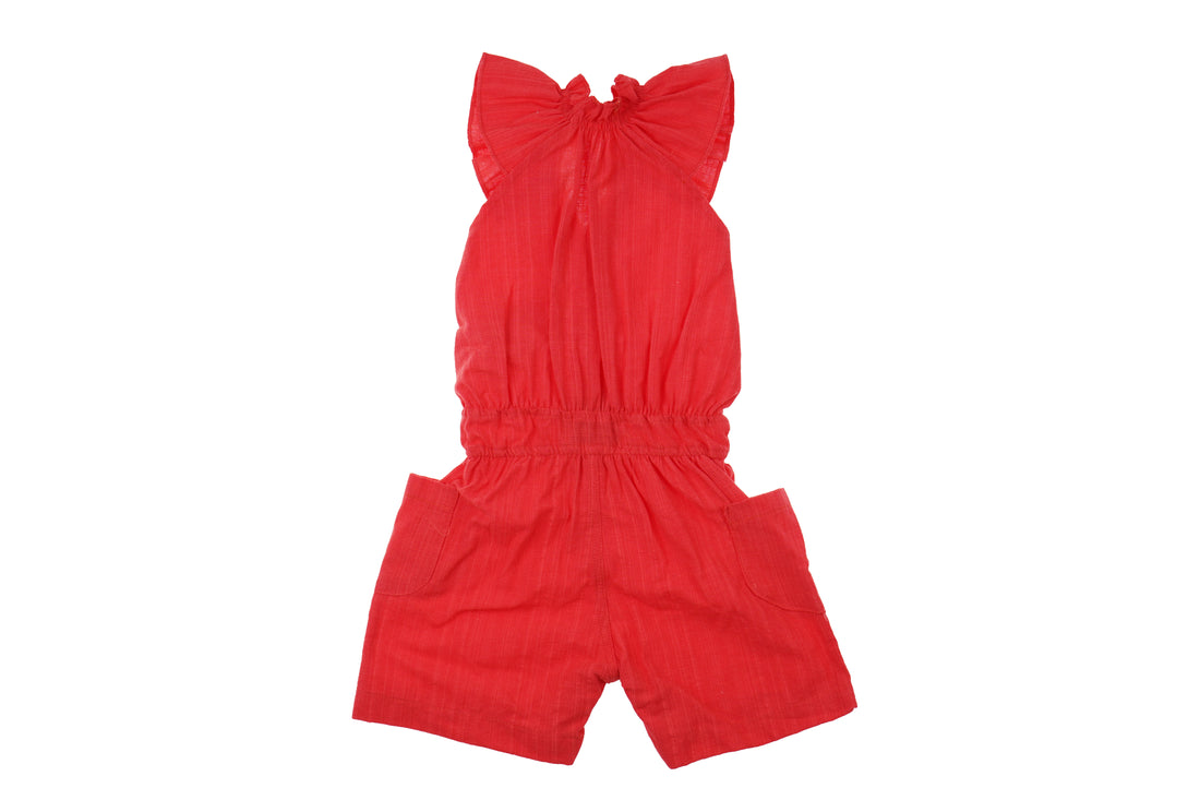 Wogi Play 2-Piece Romper with Ribbon (Red)