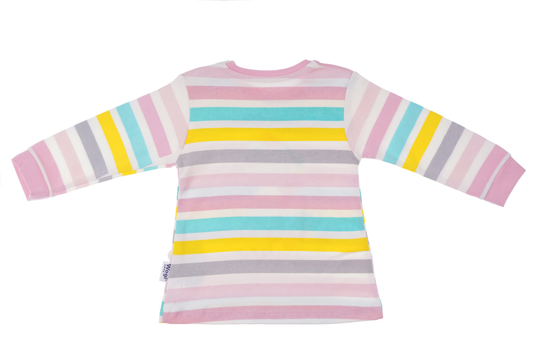 Wogi Play Unicorn Pajama Set (Colored Stripes)